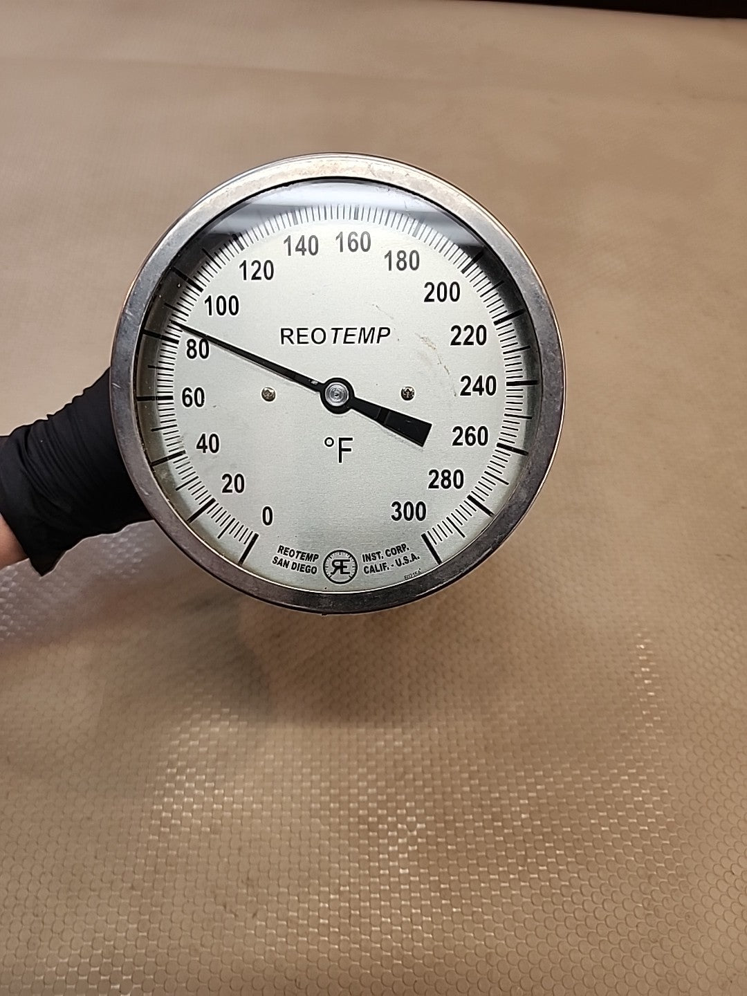 5" Stem 6" Face Reotemp 60215A Thermometer Gauge 0/300 FAHRENHEIT