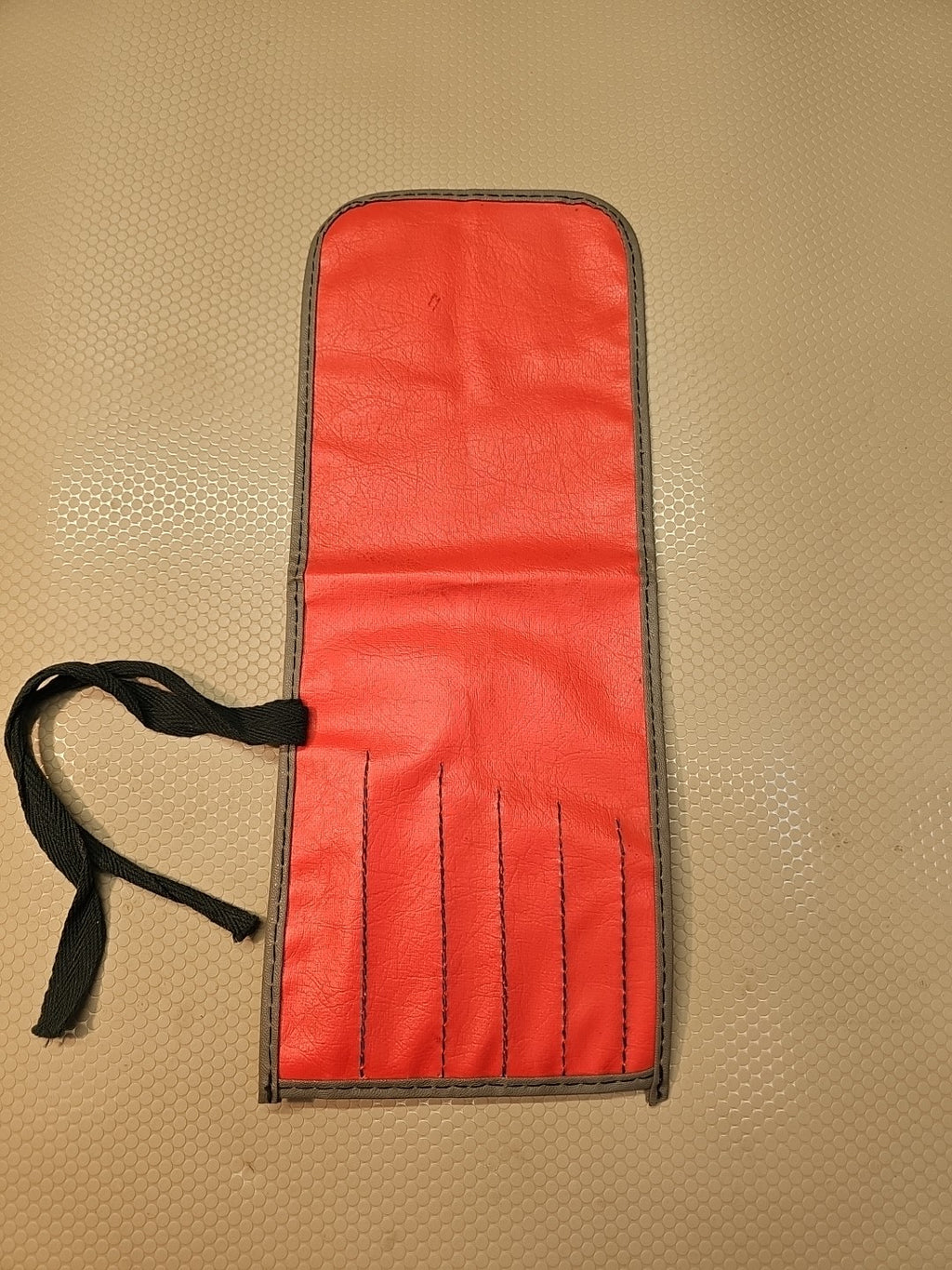 SNAP ON C-64B RED WRENCH  KIT BAG POUCH ROLL 6 POCKET LARGE *VINTAGE & MINT*