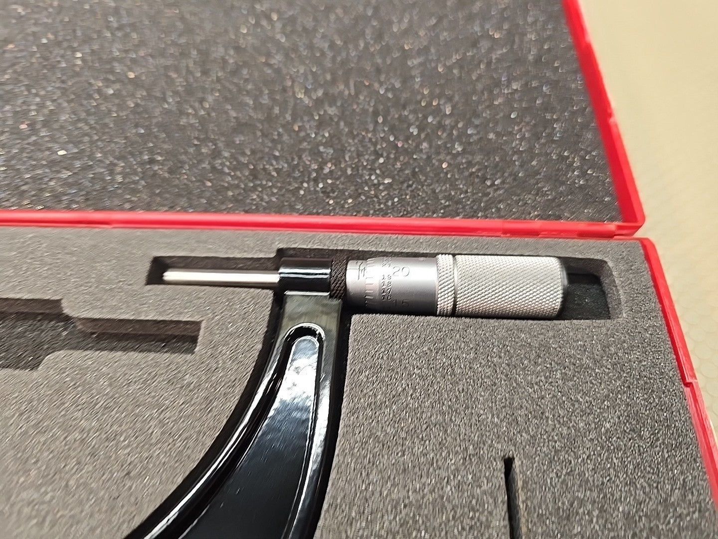 Starrett T436.1XFL-6 Outside Micrometer, Friction Thimble Lock Nut Carbide MINTY