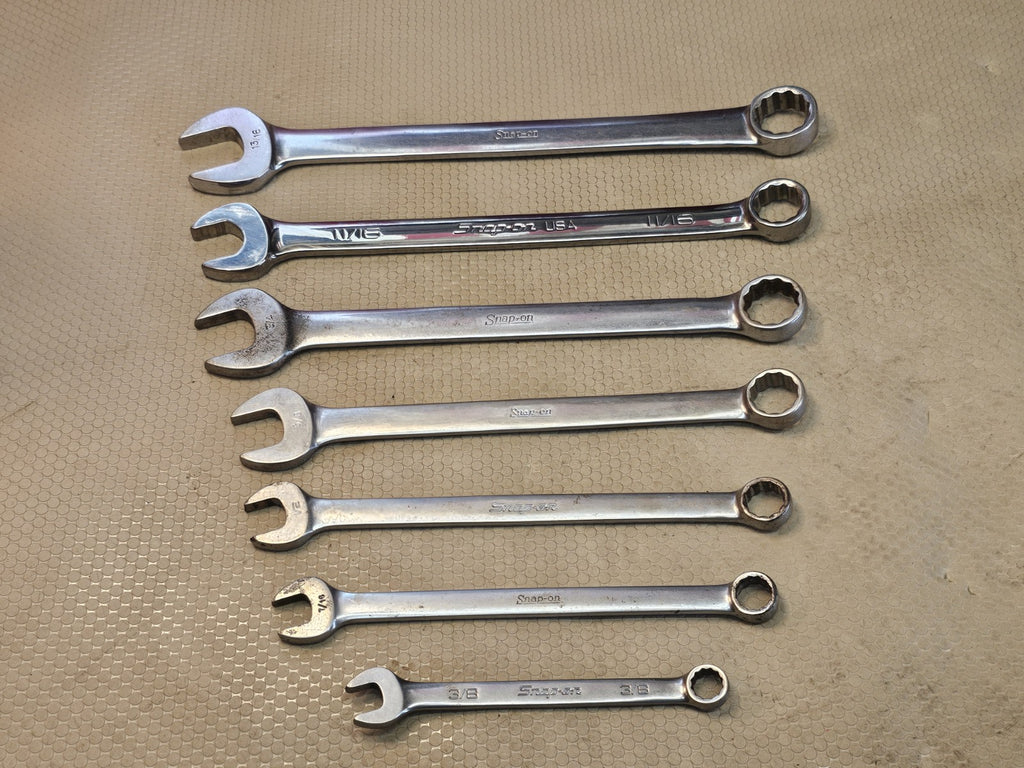 Snap-on OSH707B 12 Point Combination Wrench Set 7-Piece 3/8"-13/16"