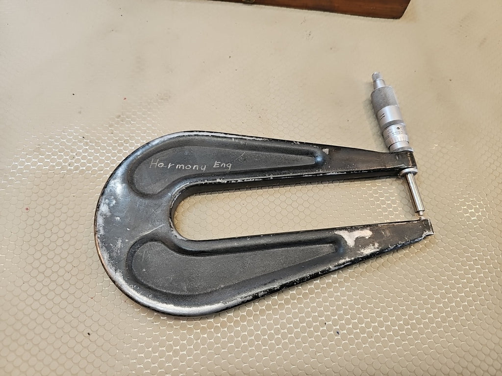 Scherr Tumico Deep Throat Sheet Metal Micrometer 0-1'' 6 inch 