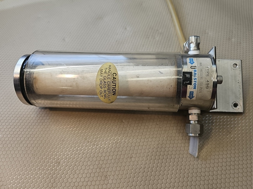 Balston 45G 1/2" NPT Pyrex High Volume Sample Analyzer Filter