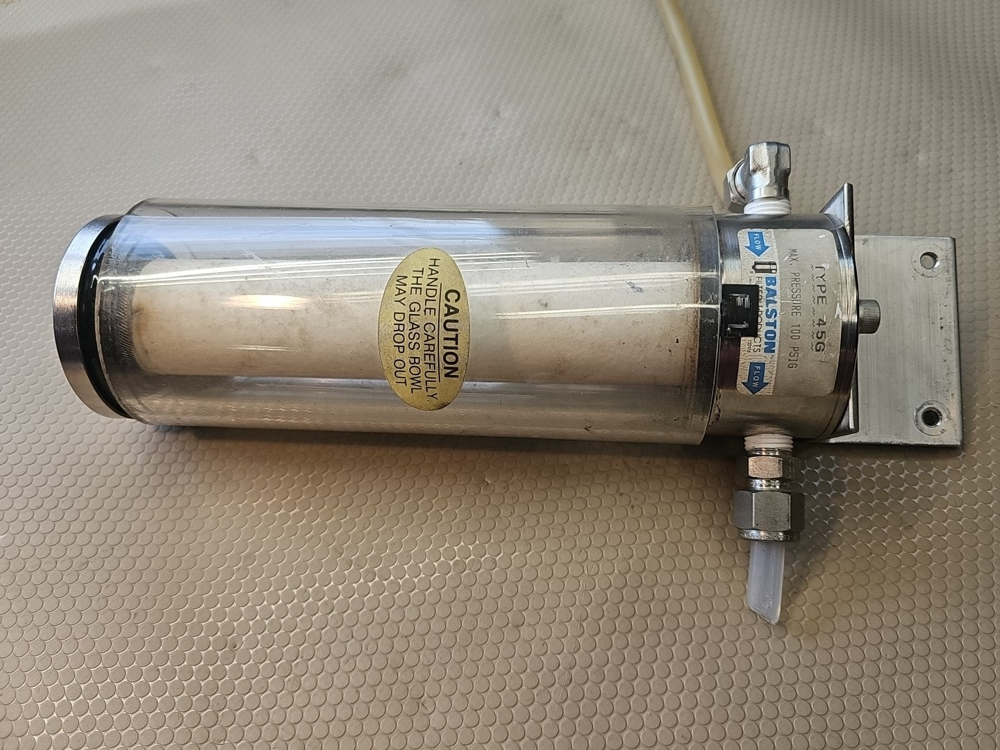 Balston 45G 1/2" NPT Pyrex High Volume Sample Analyzer Filter