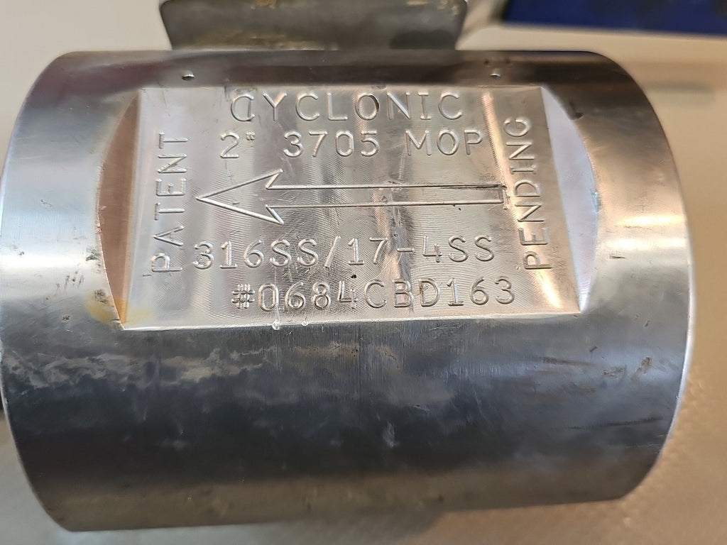 🟠 CYCLONIC VALVE 2" CL 600 CONTROL VALVE 1 R100421-6-7 3705 MOP