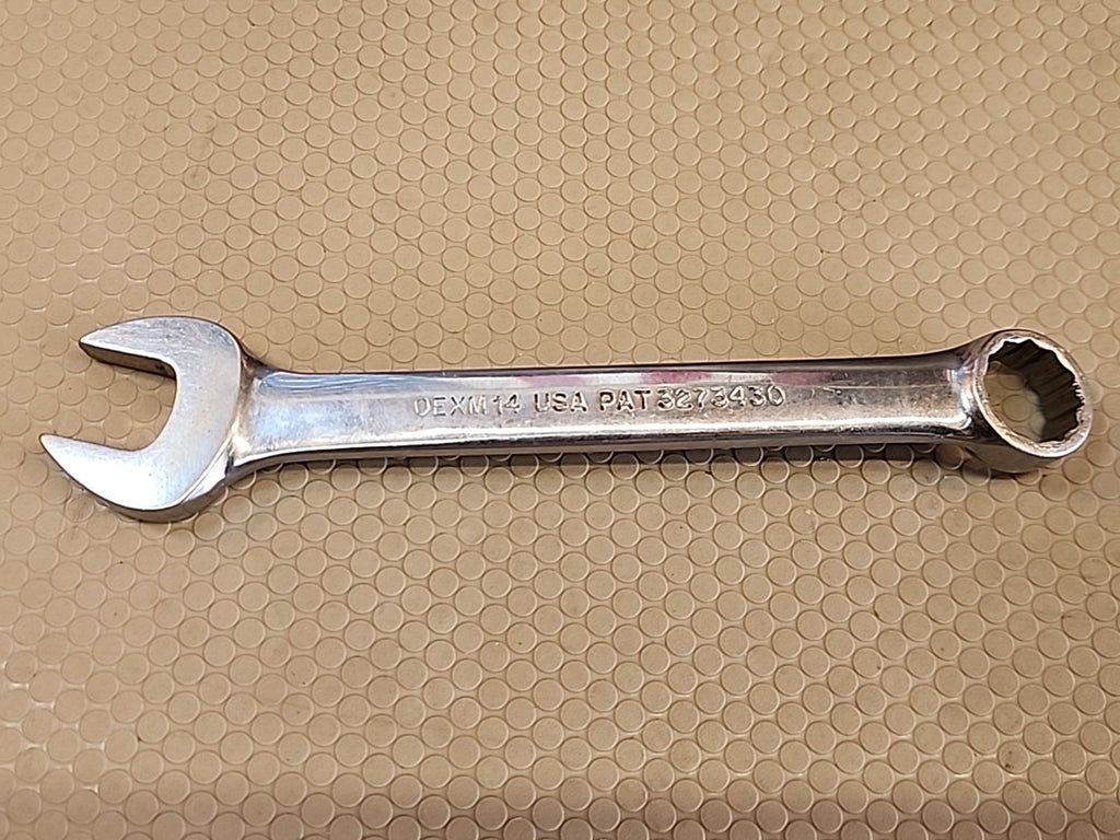 Snap-On OEXM14 14 mm 12-Point Metric Flank Drive Short Combination Wrench