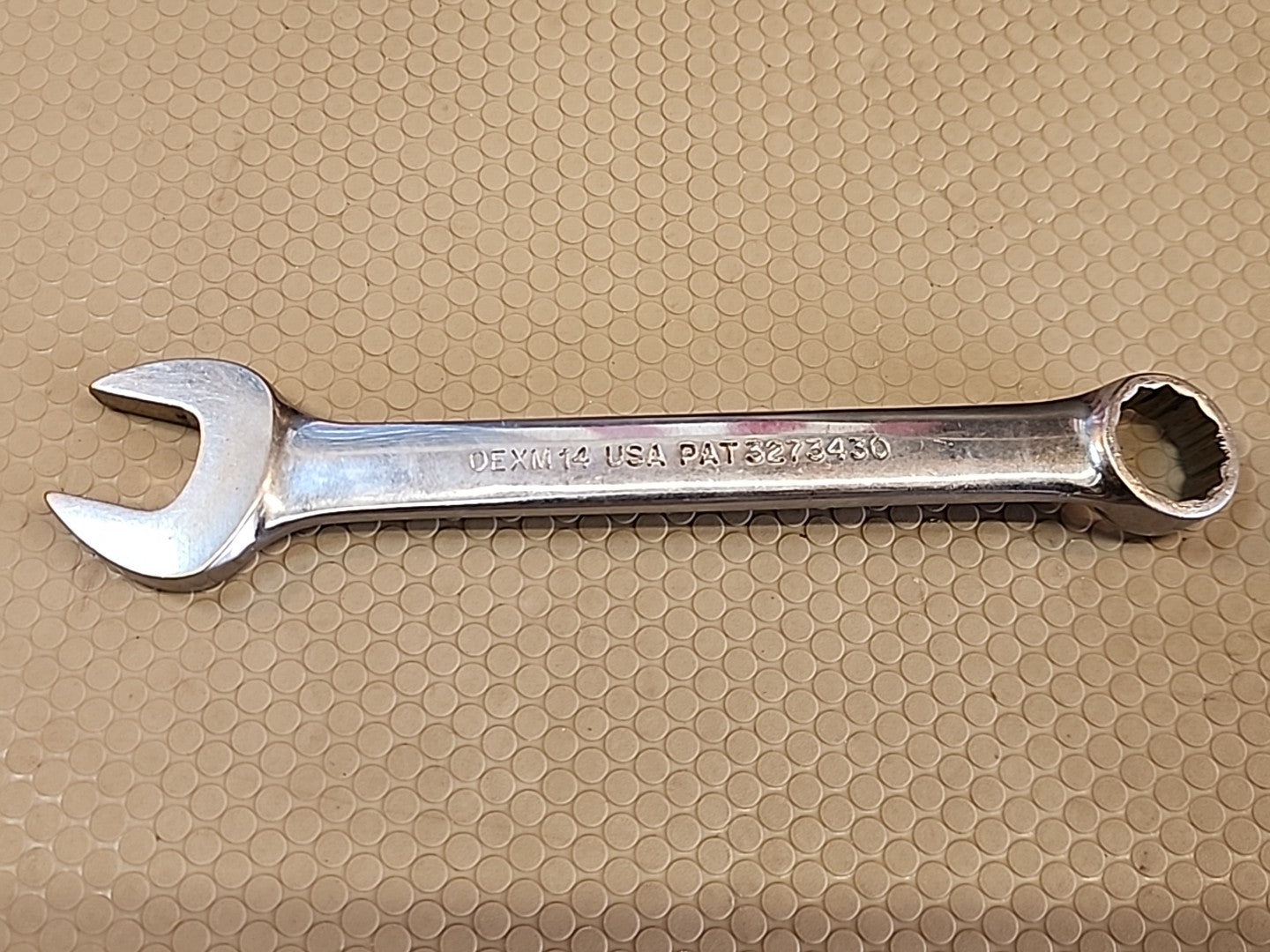 Snap-On OEXM14 14 mm 12-Point Metric Flank Drive Short Combination Wrench