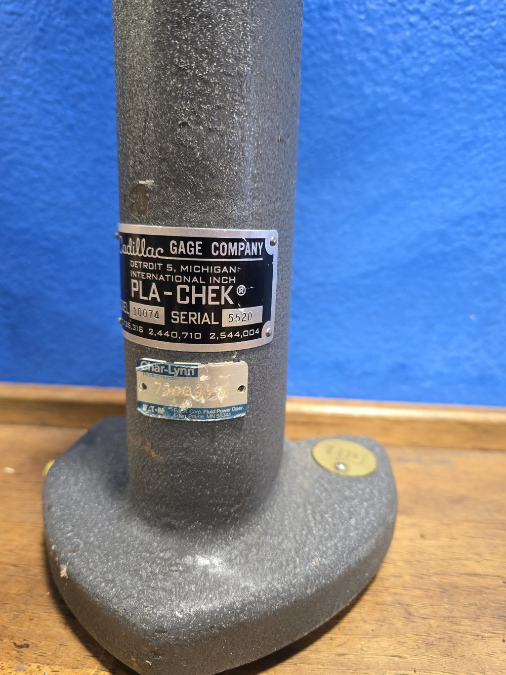 CADILLAC GAGE CO.  PLA-CHEK HEIGHT GAUGE MODEL 10129 LARGE 12" *MINT!*