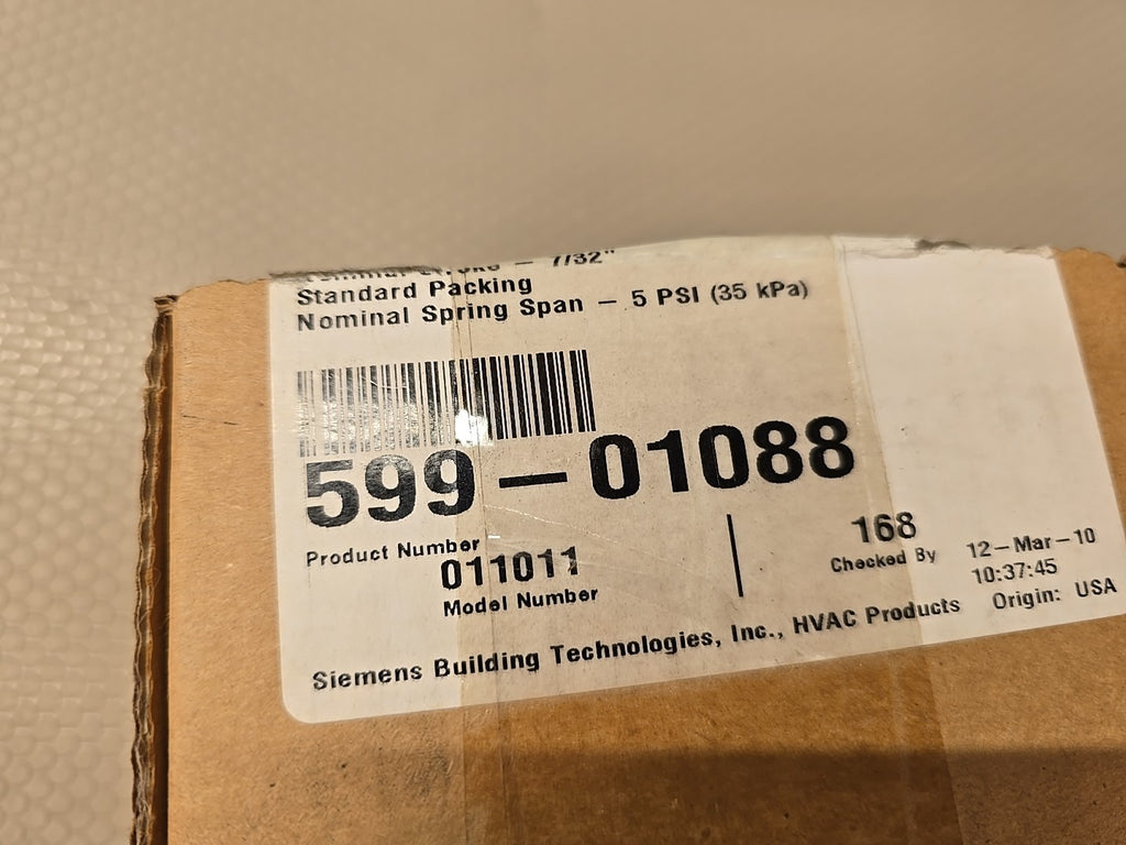 SIEMENS 599-01088 Building Technologies 59901088 Two-inch Pneumatic Valve Actuat