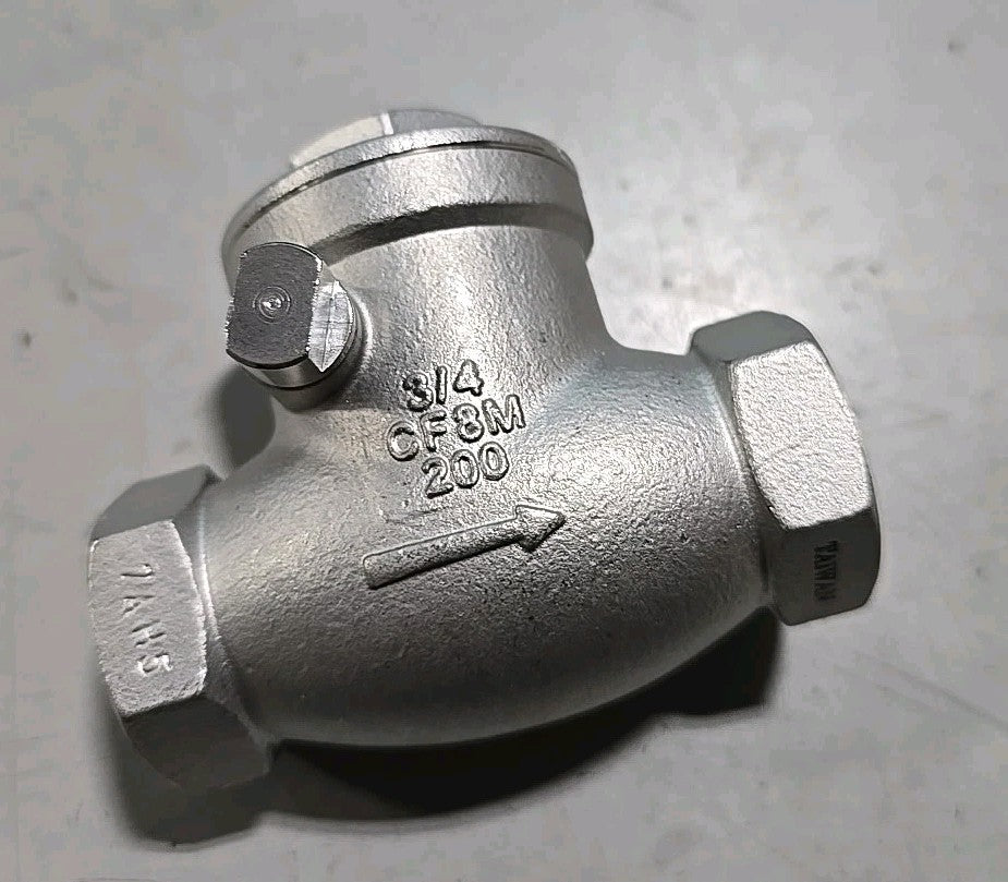JFW Valve Fig. SC-200 Check Valve CF8M 3/4" NPT