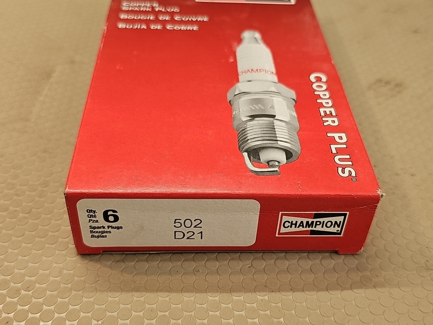 6x Champion 502 Spark Plug D21 6 Pack