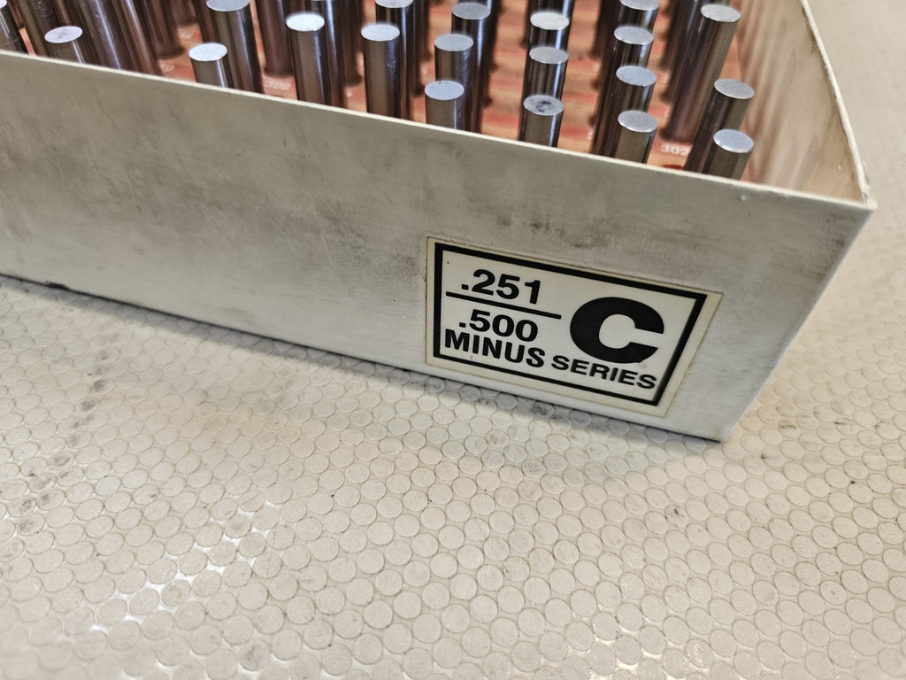 Vermont Pin Gage .251 to .500 Series C Class Minus Set Missing a few