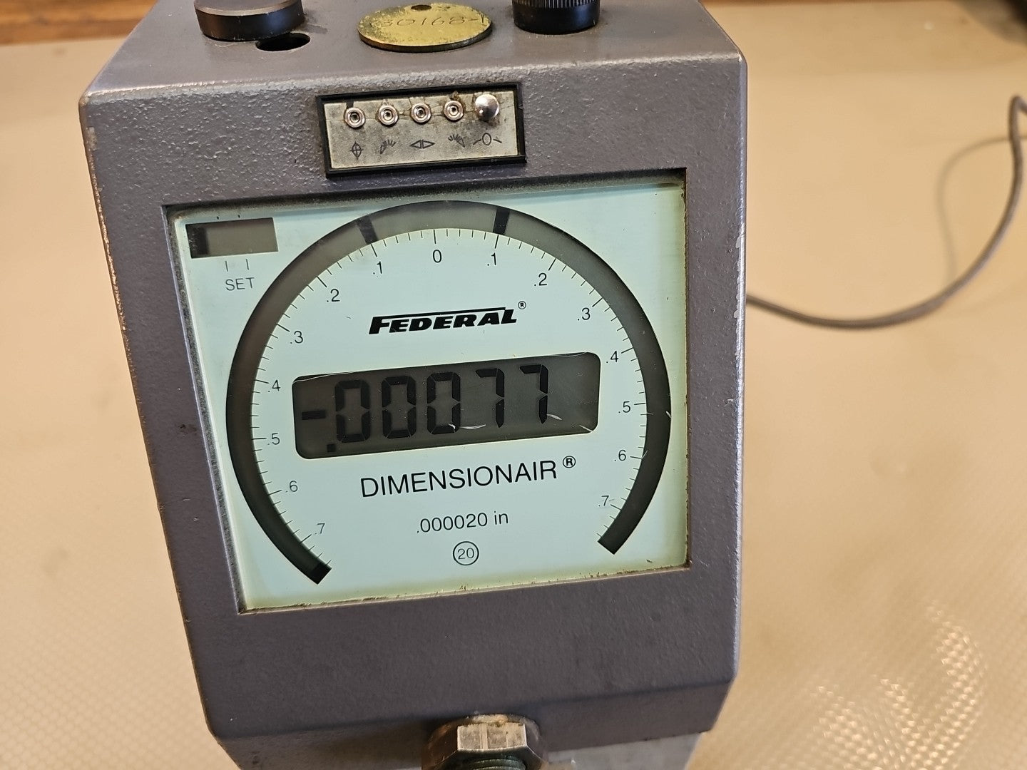 Federal Dimensionair EAG32111 EAG-32111 Two Port C5E Air Gage Gauge .00002" in