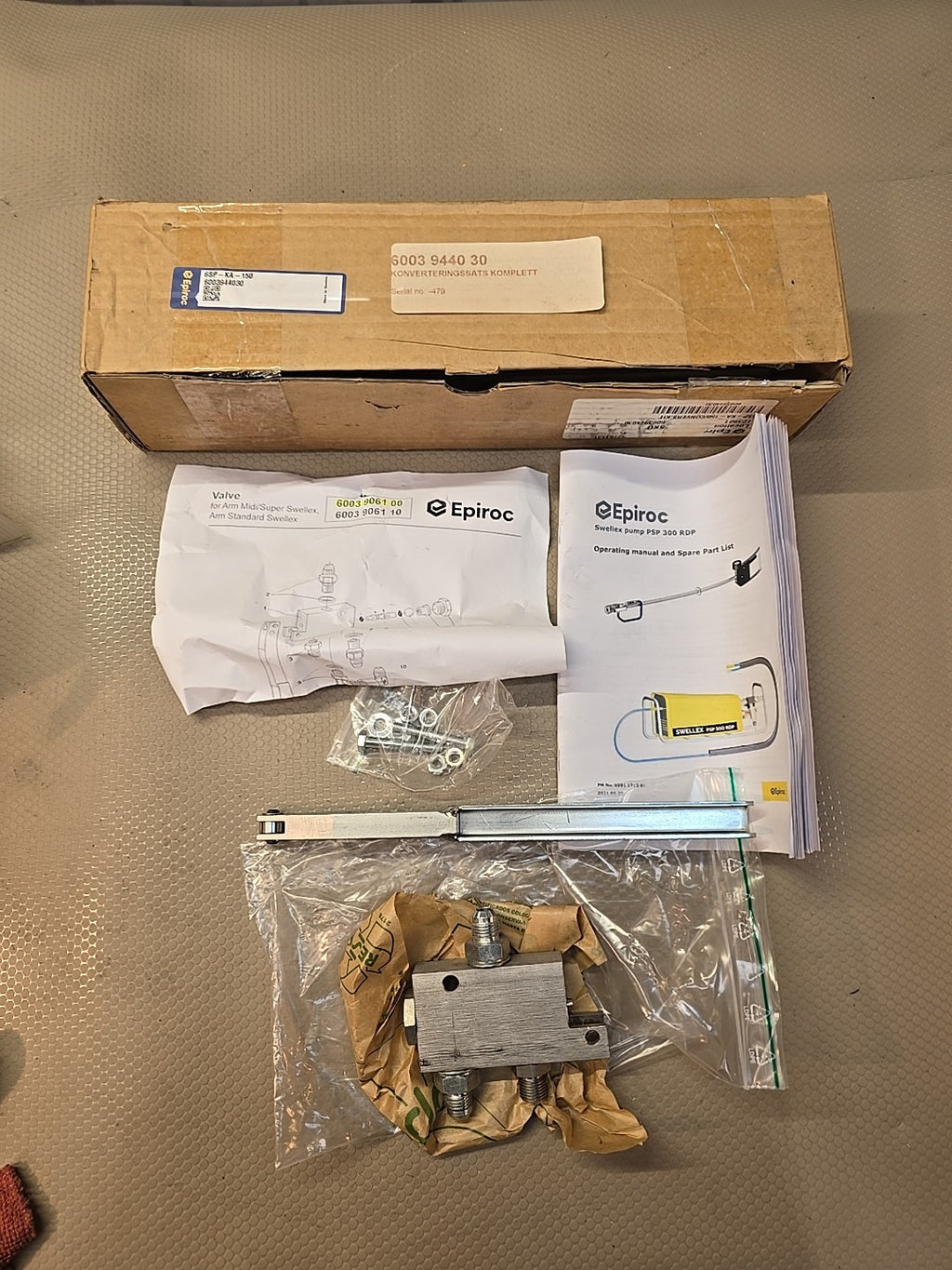 Epiroc 6003 9061 00 6sp-ka-150 Conversion Kit Psp 300 Rdp Pump 6003 944 30