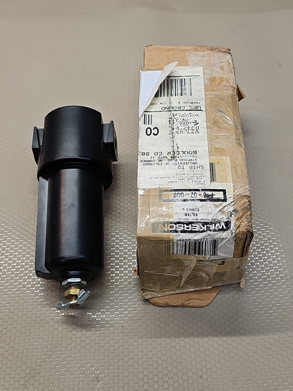 Wilkerson F30-06-G00 Compressed Air Filter, 5 Micron, 200 Psi, 3/4"