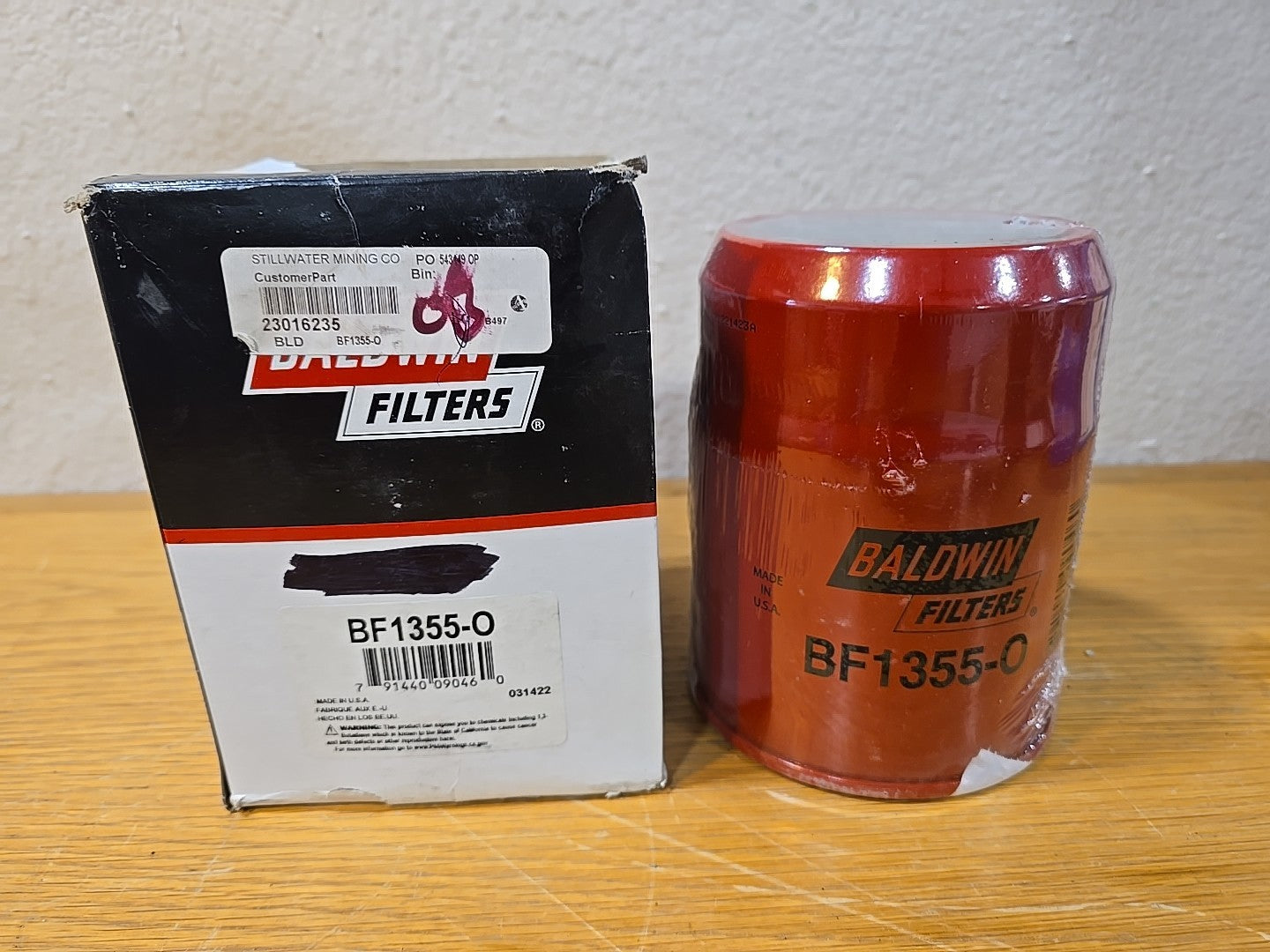 Fuel Water Separator Filter Baldwin BF1355-O