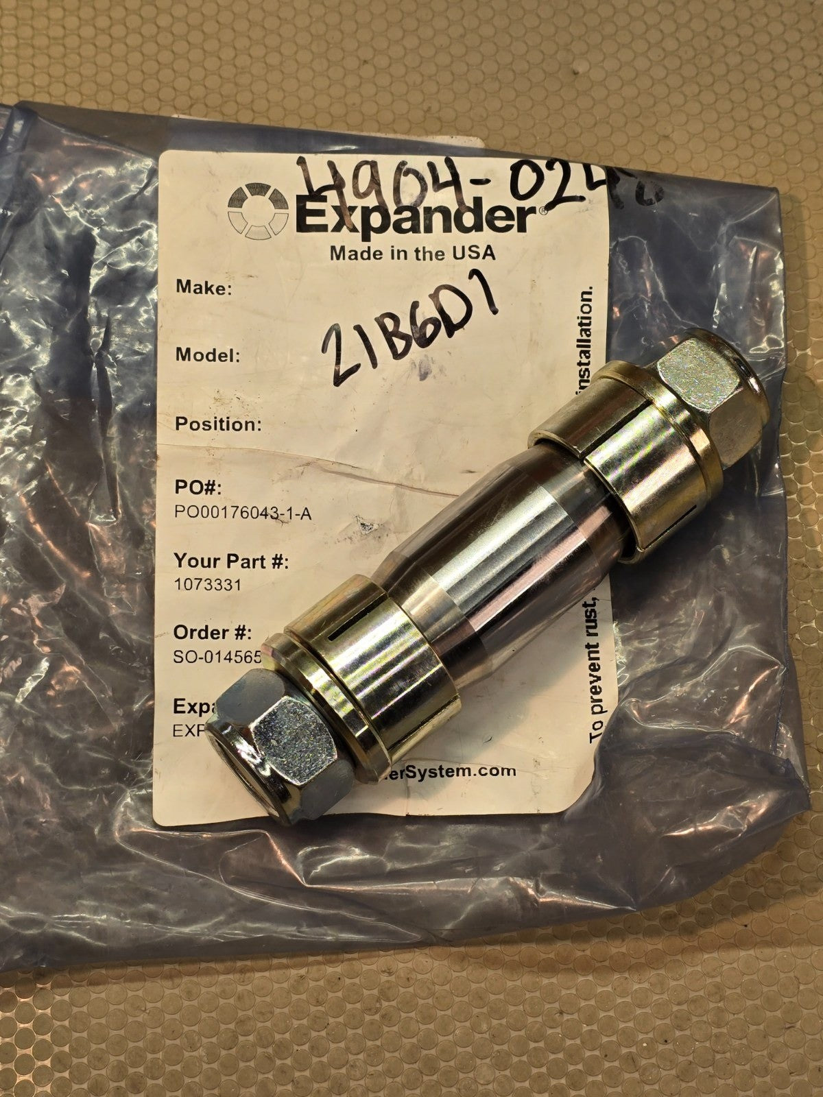 Expander System Pivot Pin Nord 35MM Heavy Duty 610986 NEW
