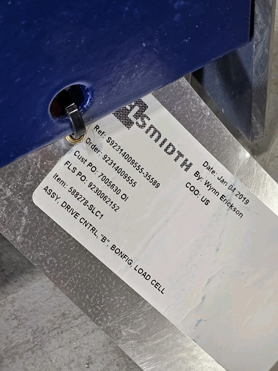FLSmidth 588278-SLC1 Drive Control Assembly Load Cell Bonfig Industrial