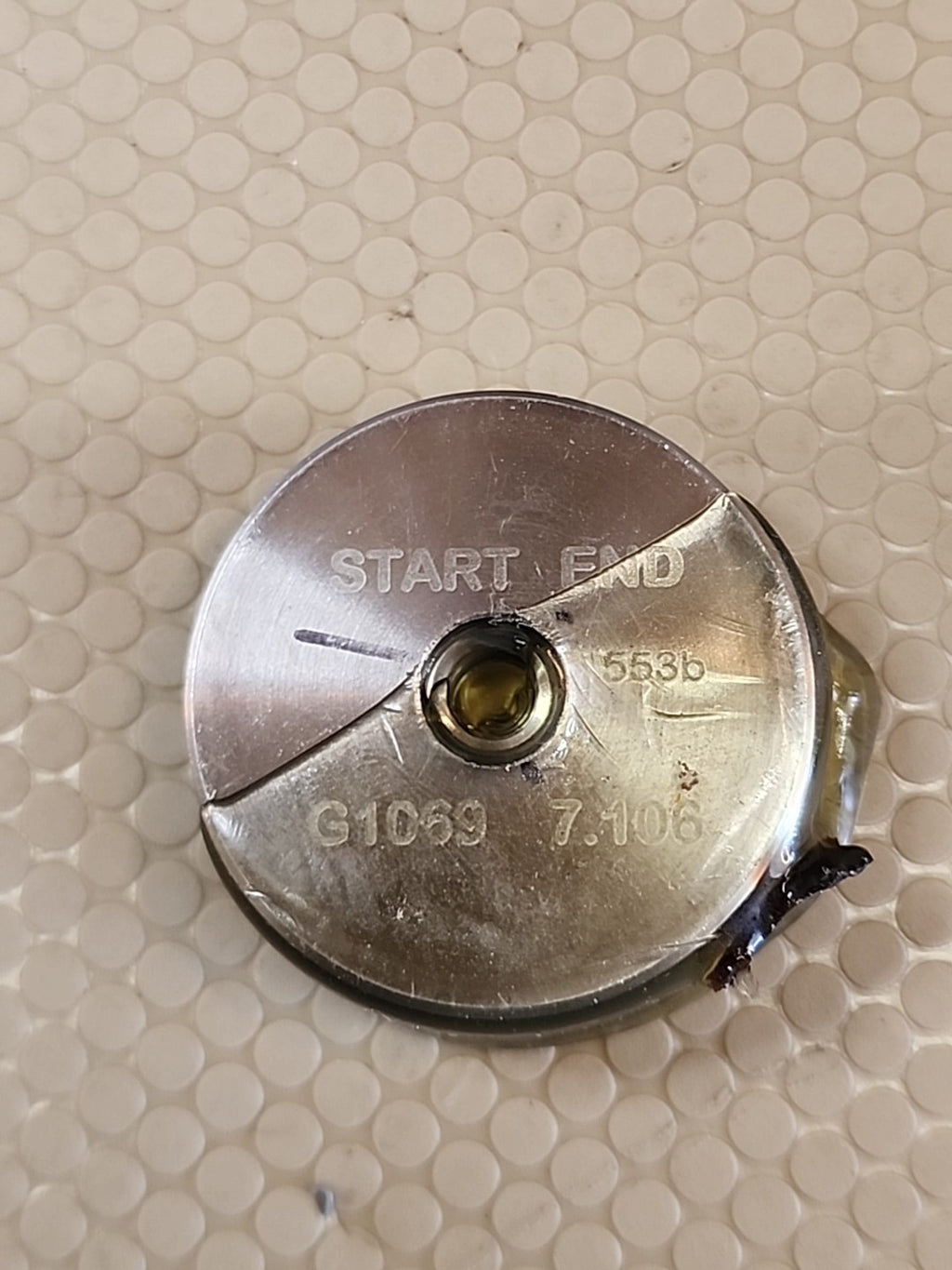 GO NO GO THREAD GAGE SET G1068 (7.216) G1069 (7.106)