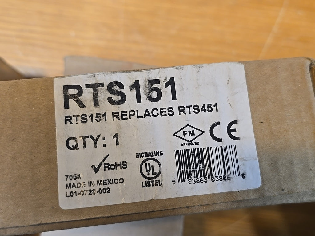 NEW SYSTEM SENSOR RTS151 Key Replaces Rts451