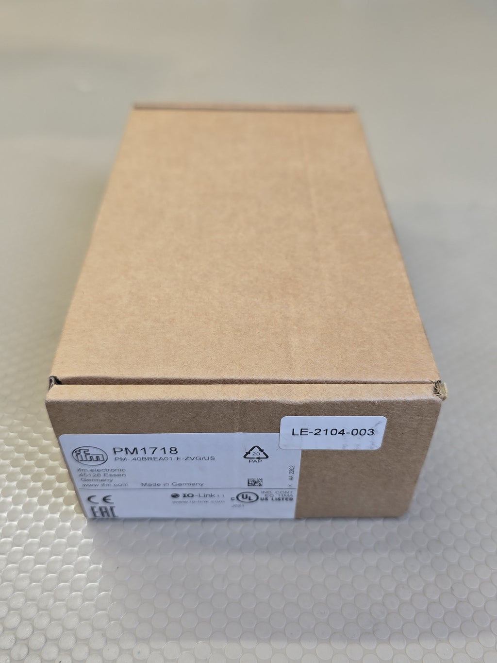 ifm PM1718 Flush Pressure Sensor PM-40BREA01-E-ZVG/US IO-Link New
