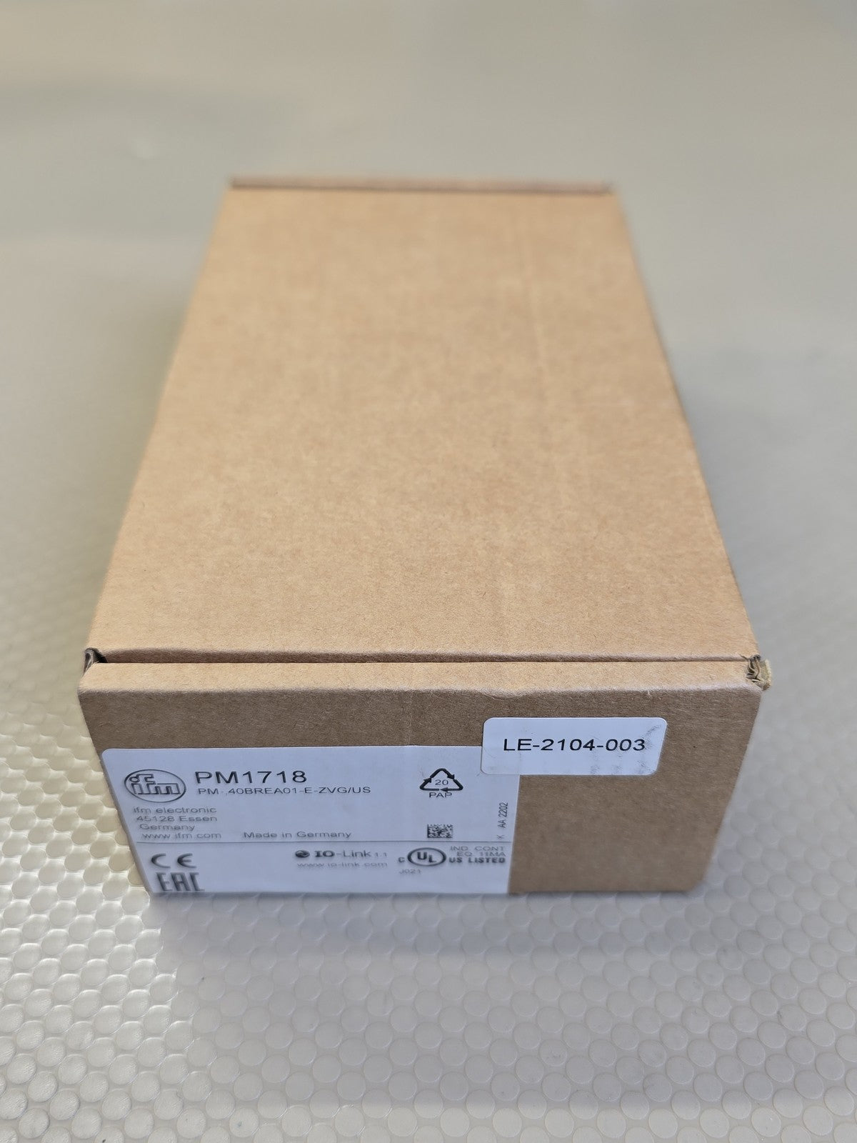 ifm PM1718 Flush Pressure Sensor PM-40BREA01-E-ZVG/US IO-Link New