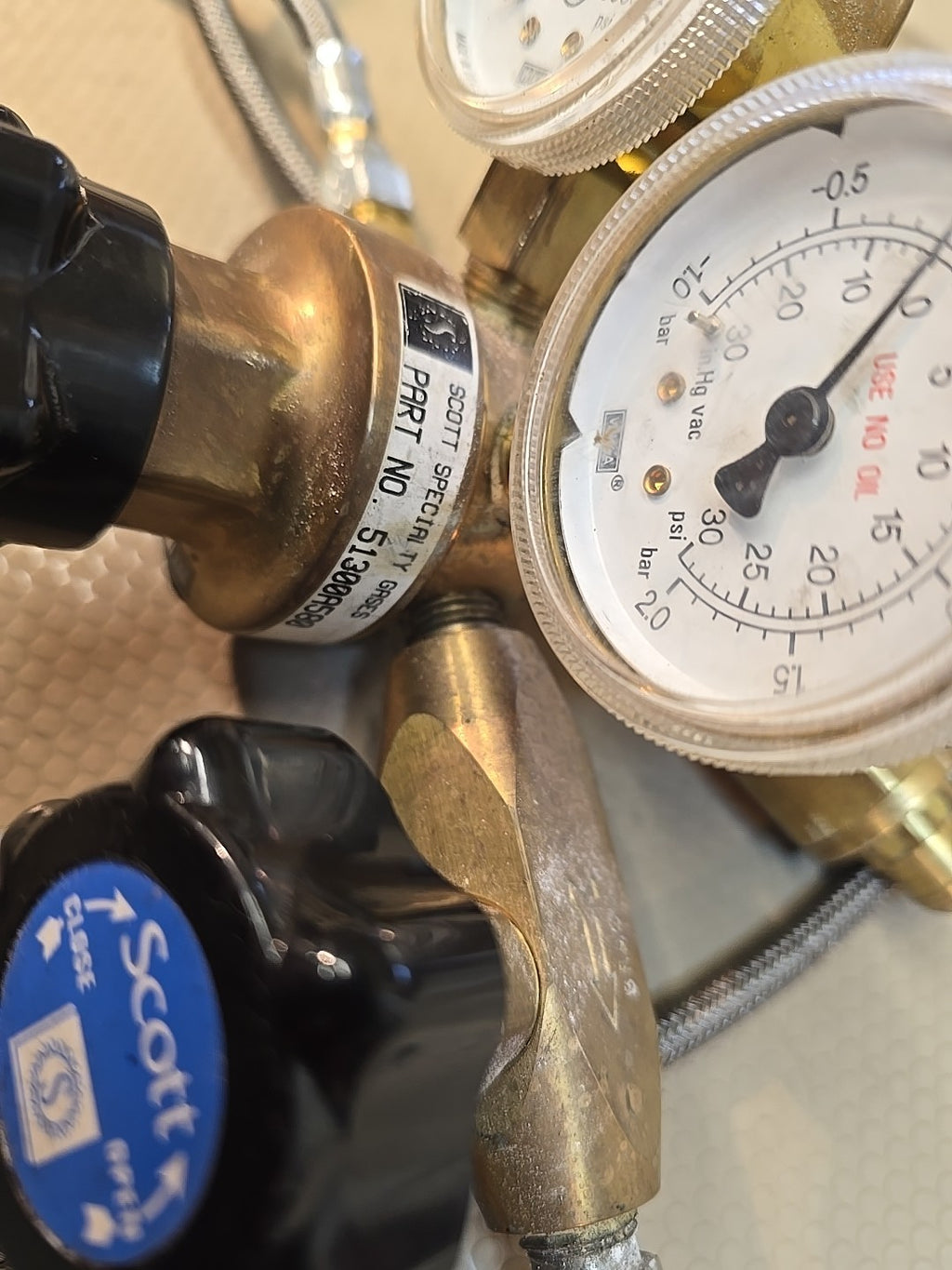Scott PARKER MODEL # 51300580 TWO GAUGE PRESSURE VALVE SYSTEM