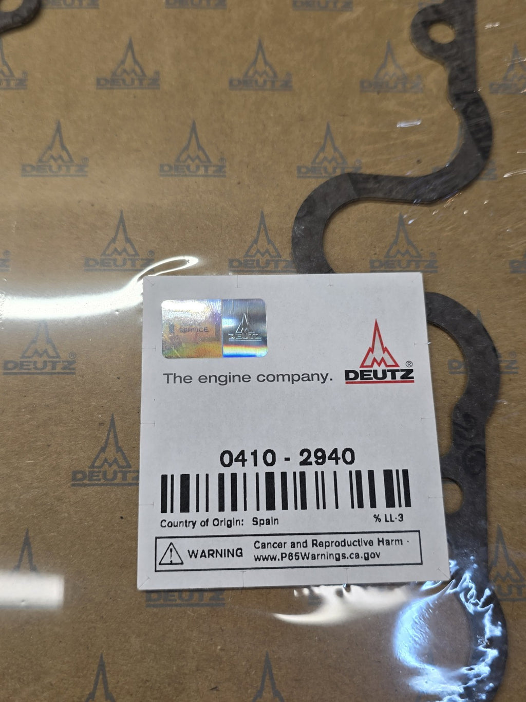 Genuine Oem Deutz 0410-2940 Gasket