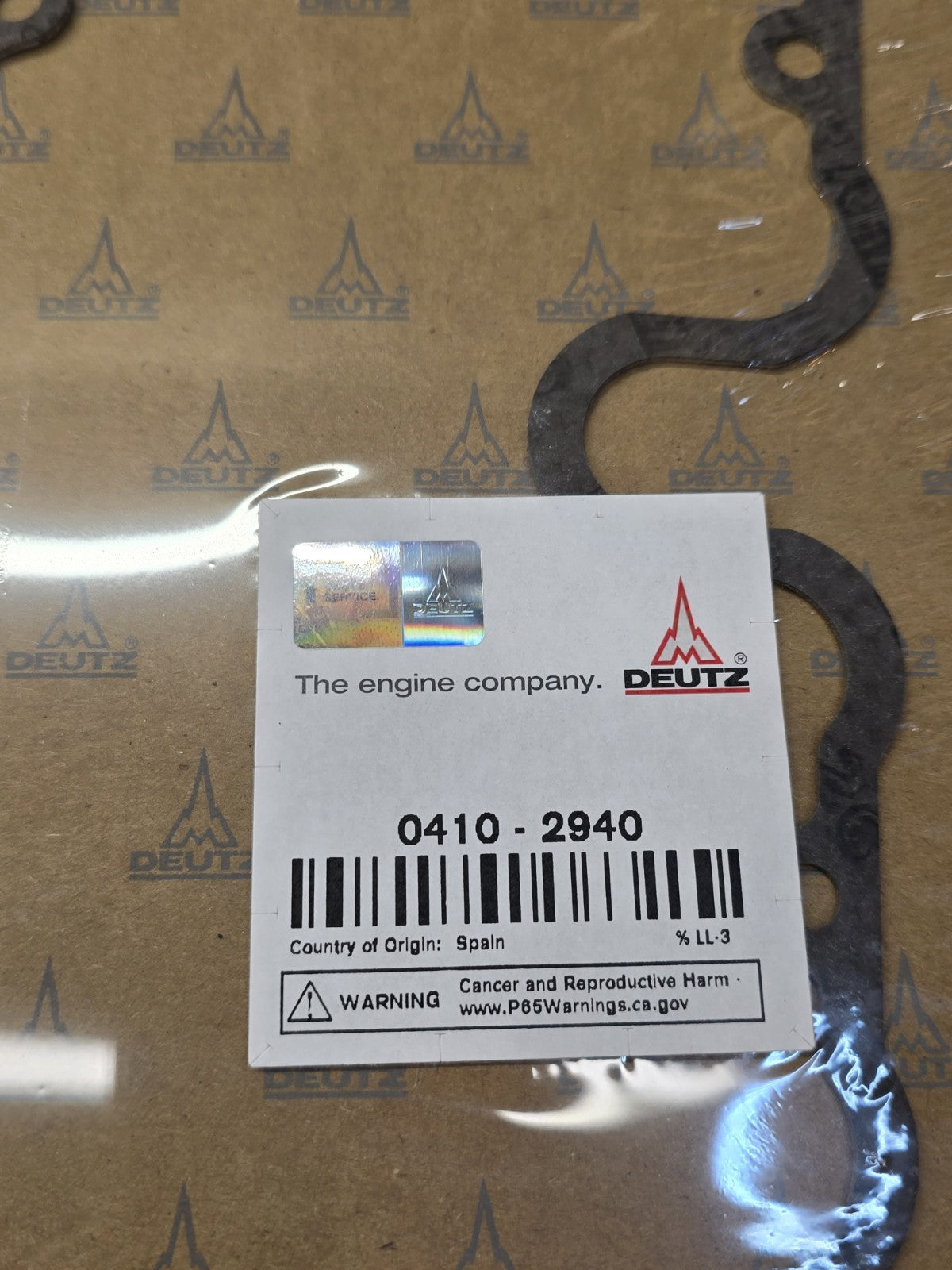 Genuine Oem Deutz 0410-2940 Gasket