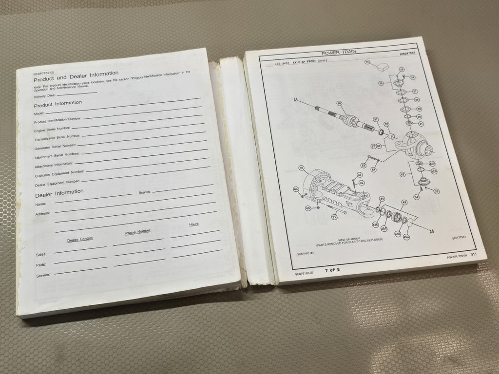 Caterpillar Cat TL1055C Telehandler Parts Catalog Manual