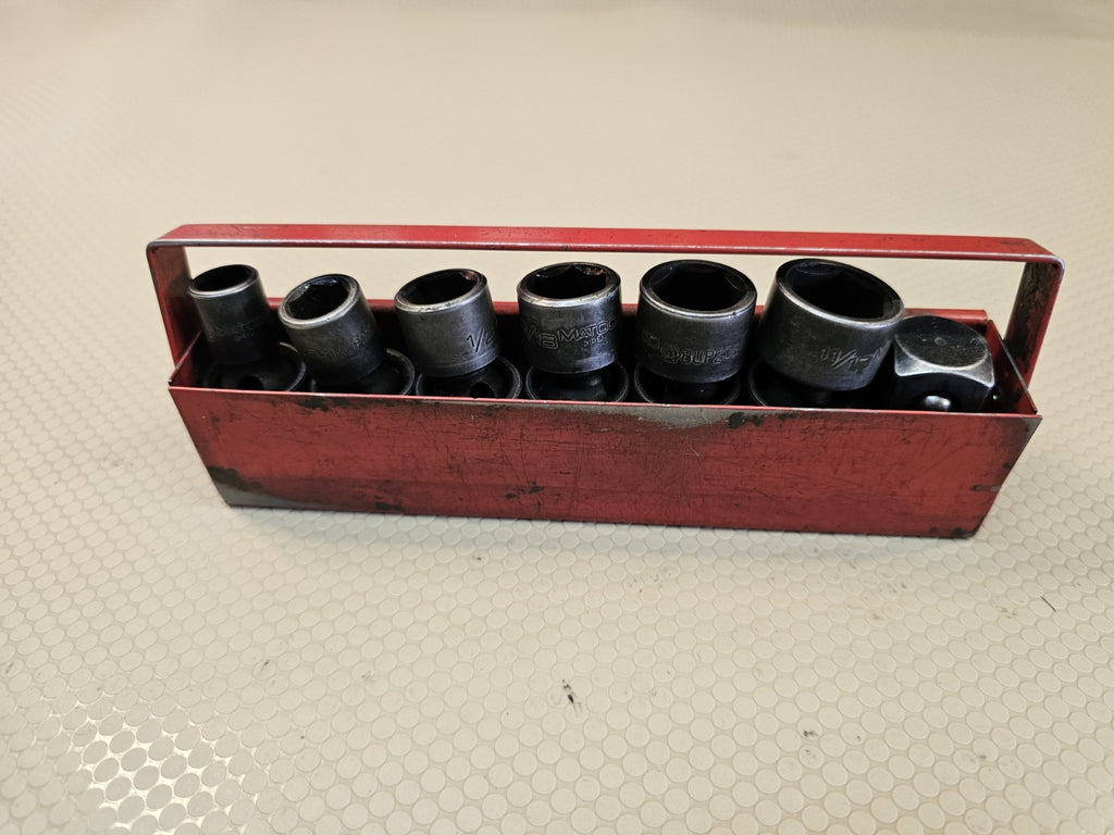 Matco Tools 6 of 7pc 3/8" drive Impact Swivel Socket Set 3/8 - 11/16 SAE 