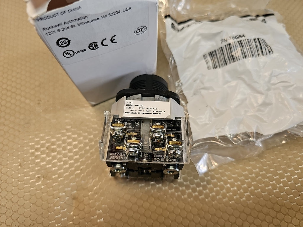 Allen Bradley 800H-HR2B 2-Pos Switch 800HHR2B W/(2) 800T-XA SERIES F