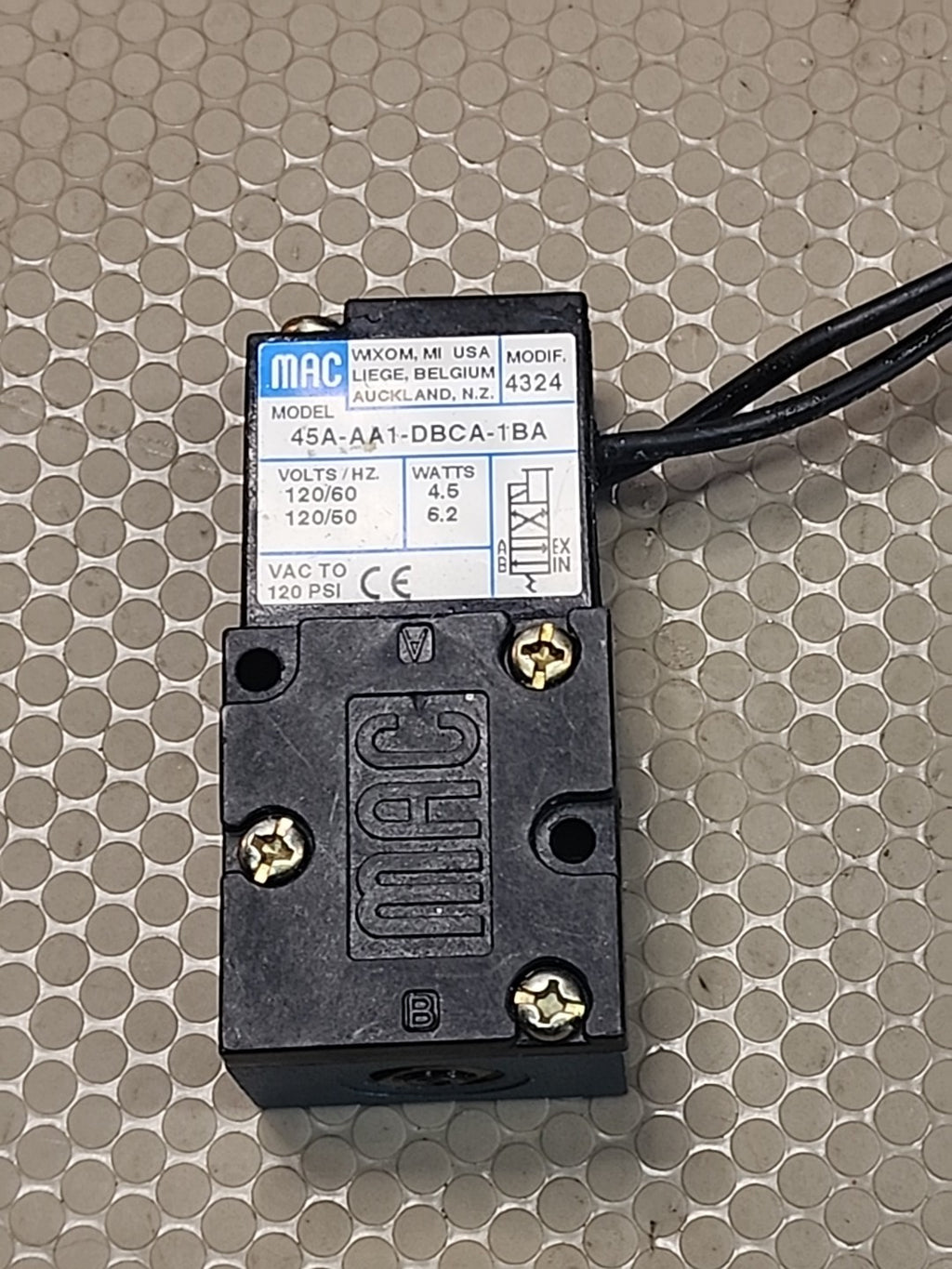1PC Original MAC Solenoid Valve 45A-AA1-DBCA-1BA