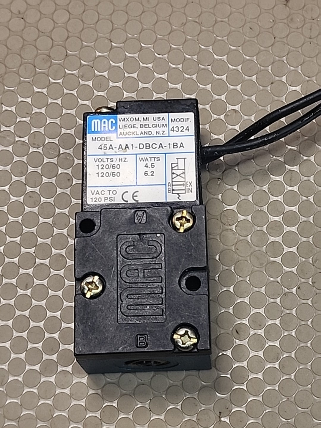 1PC Original MAC Solenoid Valve 45A-AA1-DBCA-1BA