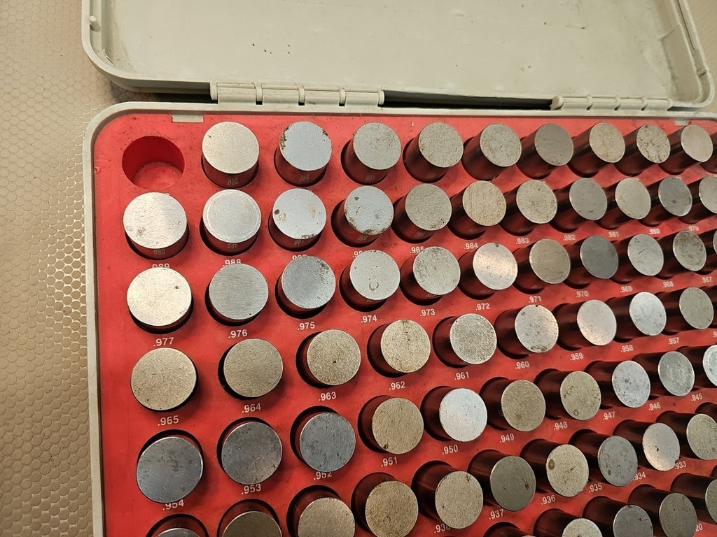 Vermont Gage 901101000 Pin Gage Set,Plus,0.917-1.000 LIGHT USE & CLEAN $800 MSRP