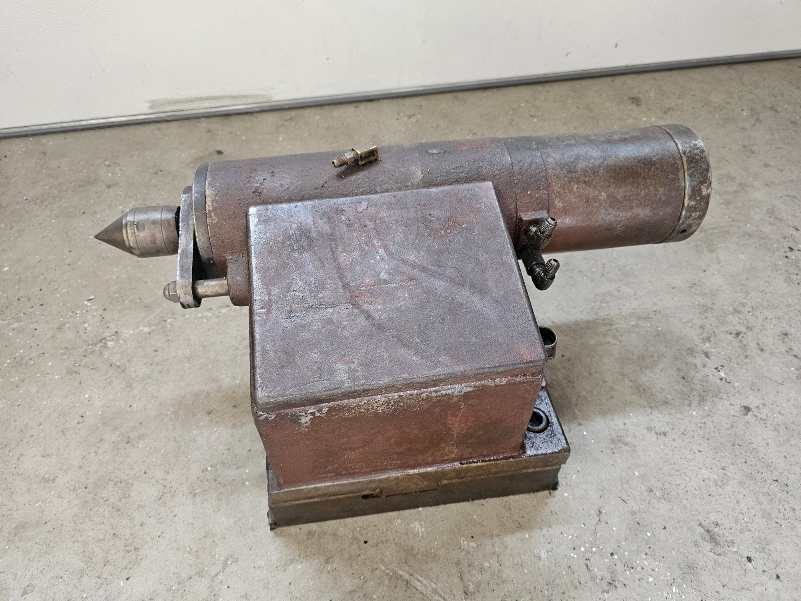 Horizontal Lathe Hydraulic Tail Stock Assembly Taper Vintage LARGE & HEAVY