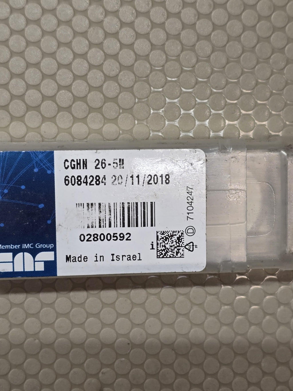 NEW CGHN 26-5H ISCAR PARTING & GROOVING BLADE (loc stk)