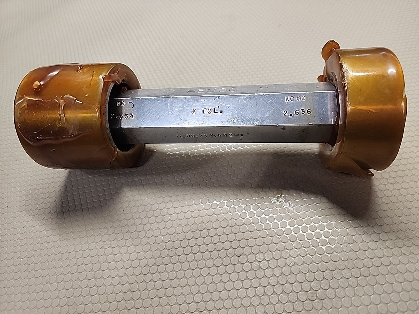 HEMCO SMOOTH PIN PLUG GAGE GO 2.634 NO GO 2.636