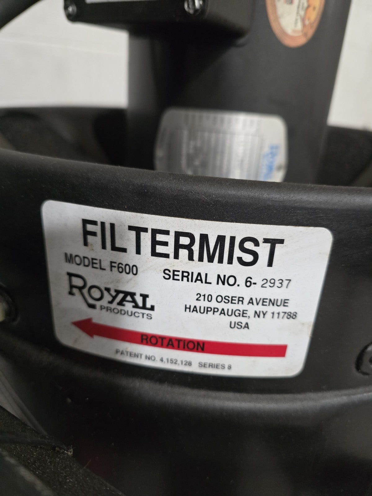 ROYAL FILTERMIST F600 Series 8! Oil Mist/Smoke Extractor Filter *Full System*