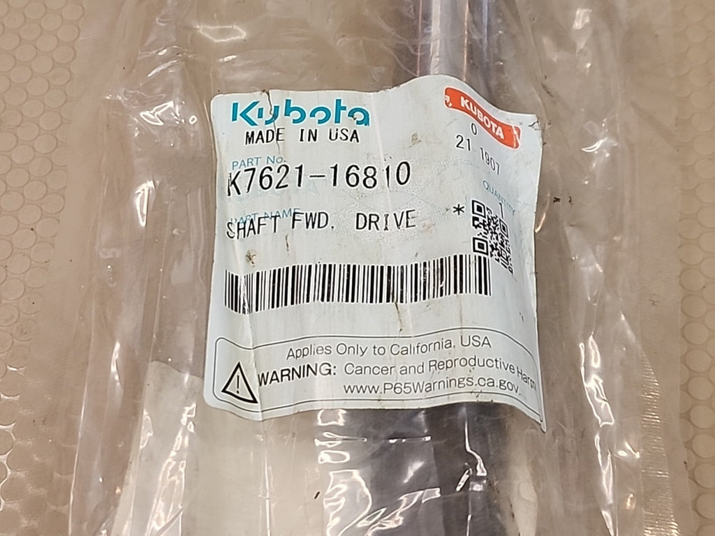 Kubota OEM K7621-16810 RTV-X1140W Middle Drive Shaft &