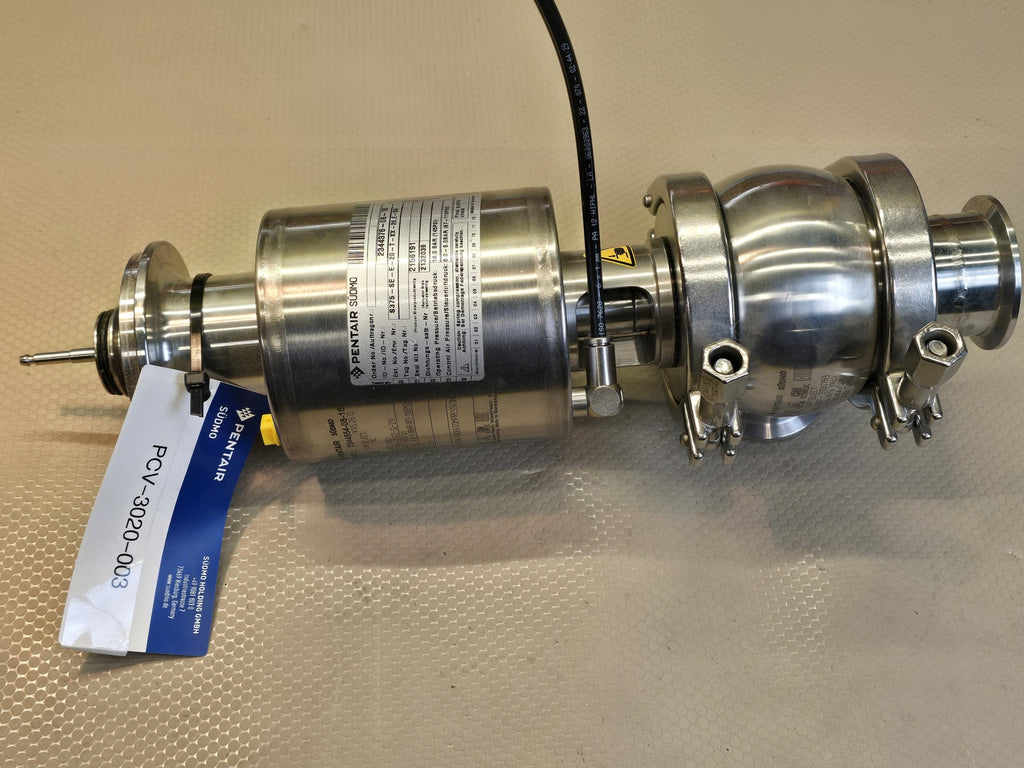 Pentair Südmo S375-SE-E-20-T-XX-26,E-SA Pneumatic Control Valve 2" Tri-Clamp 316