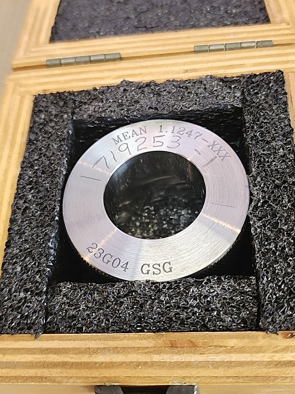 MIN 1.1247-XXX SMOOTH PLAIN BORE RING GAGE 23G04 GSG