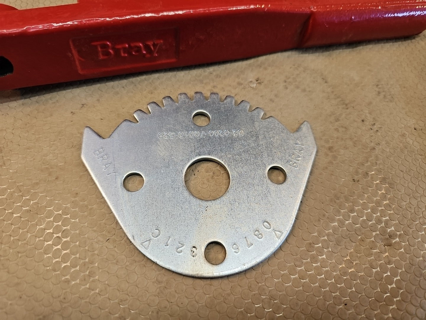 Bray Valve Lever Red Butterfly Valve Leaver