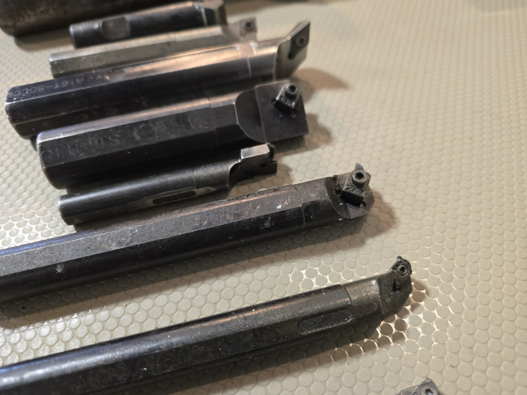 LOT OF BORING BARS END MILLS Cutters Shanks with Carbide Inserts 