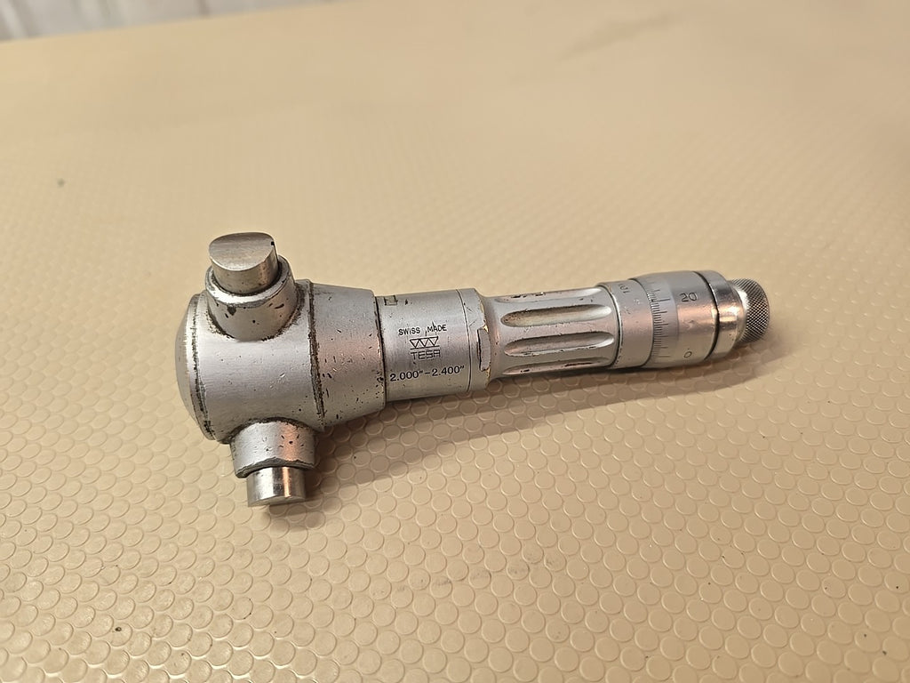 TESA Sharpe Bore Micrometer Gauge 2.000"  2.400"  Internal Micrometer Swiss Made