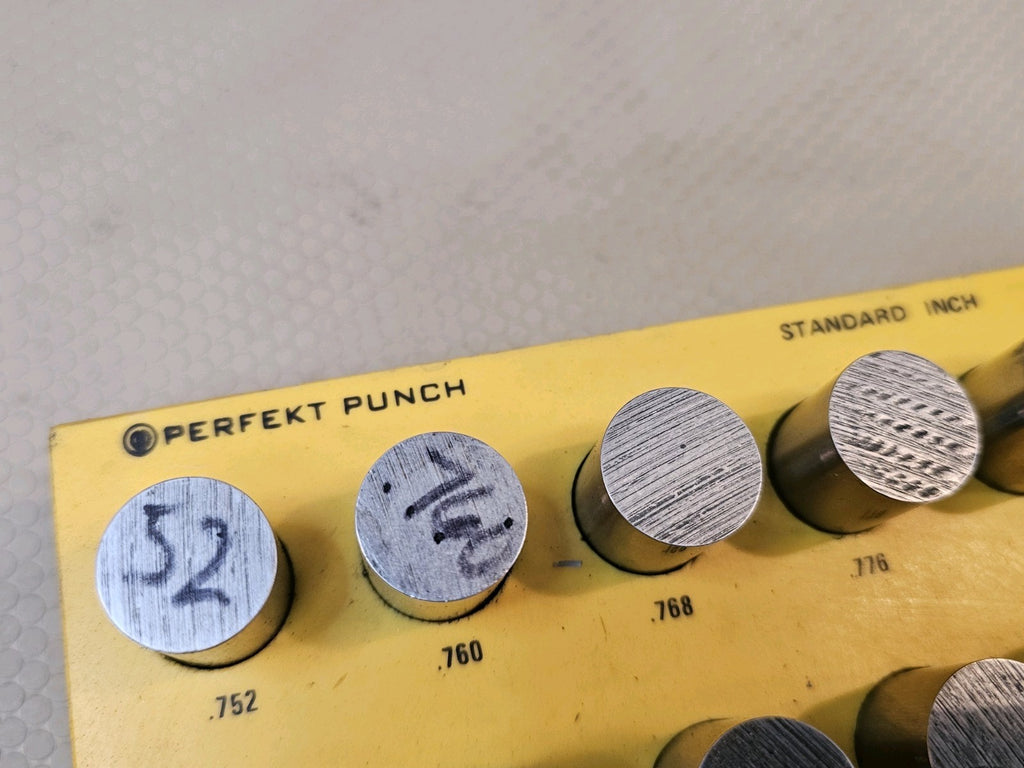 Pin Gauge Perfekt Punch 0.745 to 0.808 LARGE Machinist 