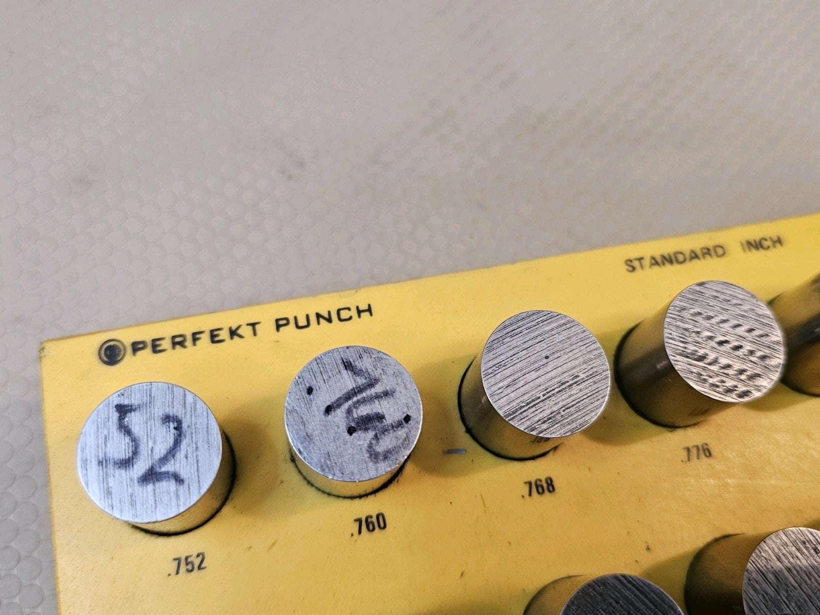 Pin Gauge Perfekt Punch 0.745 to 0.808 LARGE Machinist 