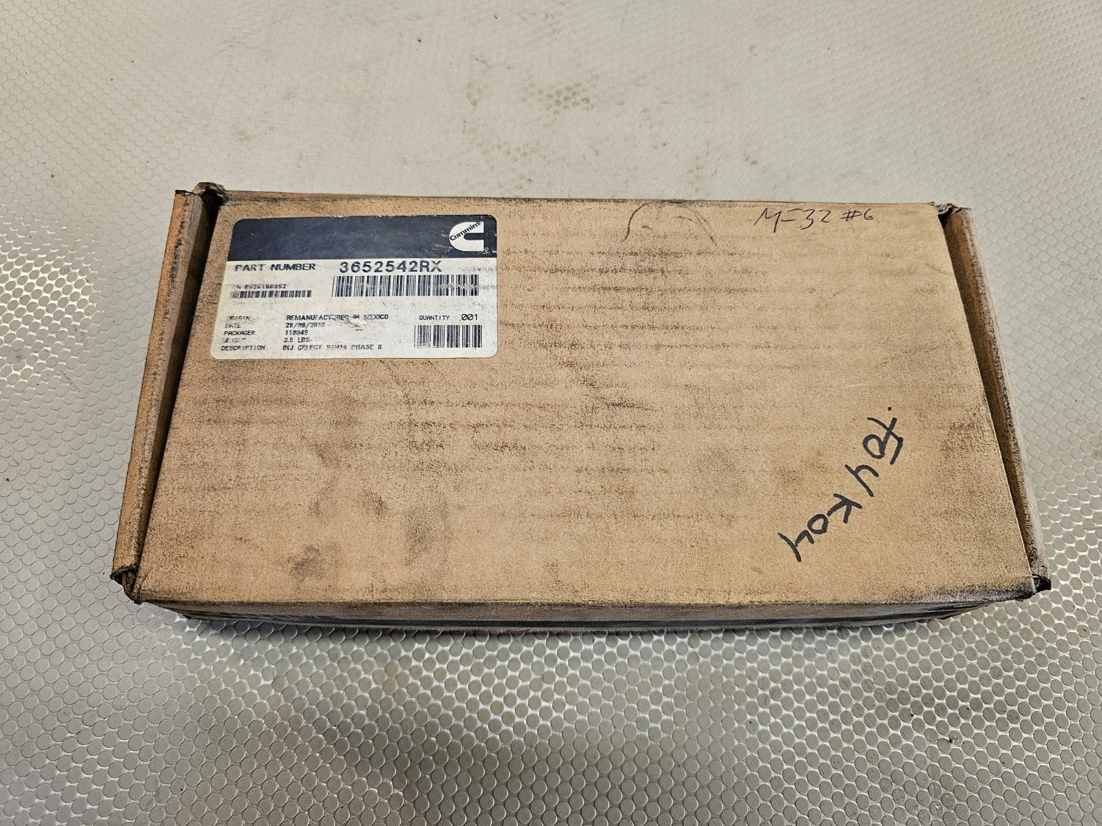 OEM Cummins 3652542RX Fuel Injector Cummins *Core* for Remanufacture