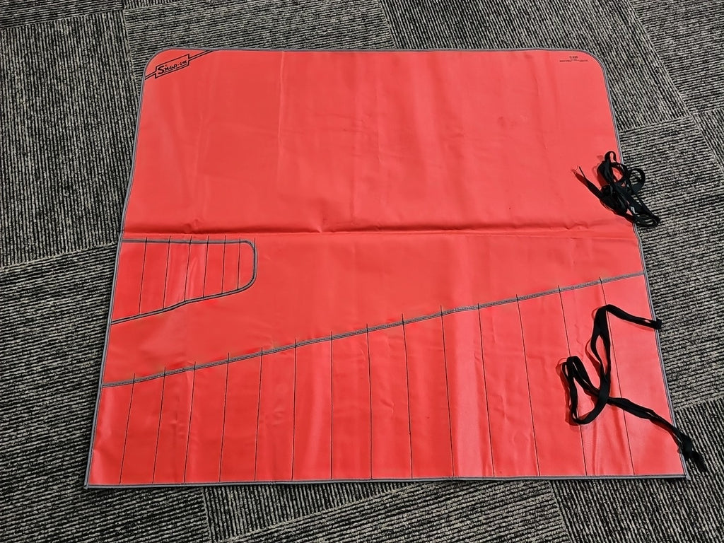 SNAP ON C-220 RED WRENCH  KIT BAG POUCH ROLL 22 POCKET LARGE Vintage