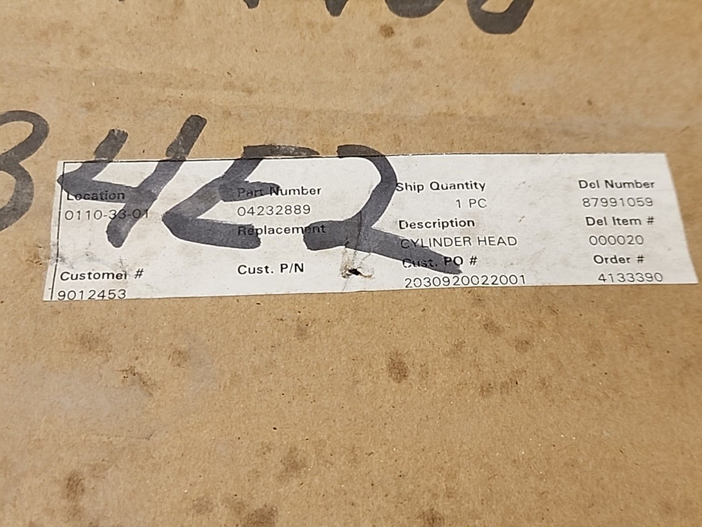 Deutz OEM 04232889 New Cylinder Head Fits 912 Diesel Engine