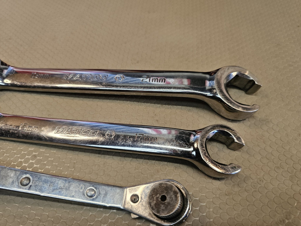 Matco Flare Nut Metric Lot Wrench Set 4pt SAE Flex Head Etc.